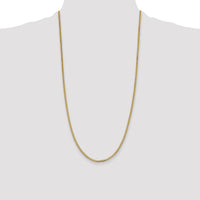 14k 2.3mm Flat Beveled Curb Chain