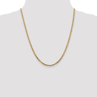 14k 2.9mm Flat Beveled Curb Chain