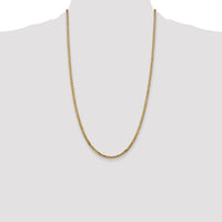 14k 2.9mm Flat Beveled Curb Chain