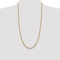 14k 2.9mm Flat Beveled Curb Chain