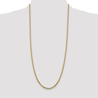 14k 2.9mm Flat Beveled Curb Chain