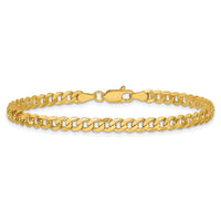 14k 3.9mm Flat Beveled Curb Chain
