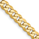 14k 4.75mm Flat Beveled Curb Chain