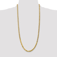 14k 4.75mm Flat Beveled Curb Chain