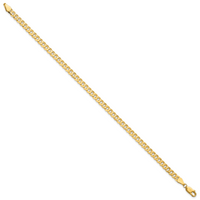 14k 4.75mm Flat Beveled Curb Chain