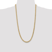14k 5.75mm Flat Beveled Curb Chain