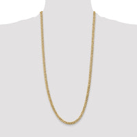 14k 5.75mm Flat Beveled Curb Chain