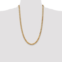 14k 6.25mm Flat Beveled Curb Chain