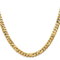 14k 6.25mm Flat Beveled Curb Chain