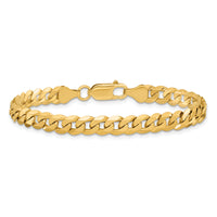 14k 6.25mm Flat Beveled Curb Chain