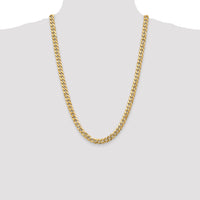 14k 8mm Flat Beveled Curb Chain