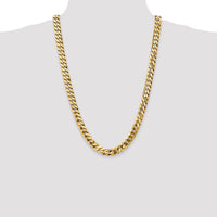 14k 9.5mm Flat Beveled Curb Chain