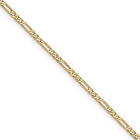 14k 1.8mm Flat Figaro Chain (100 inch Spool)