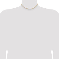 14k 1.8mm Flat Figaro Chain
