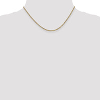14k 1.8mm Flat Figaro Chain