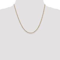 14k 1.8mm Flat Figaro Chain