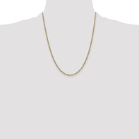 14k 1.8mm Flat Figaro Chain
