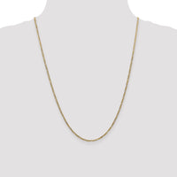 14k 1.8mm Flat Figaro Chain