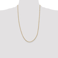 14k 2.25mm Flat Figaro Chain