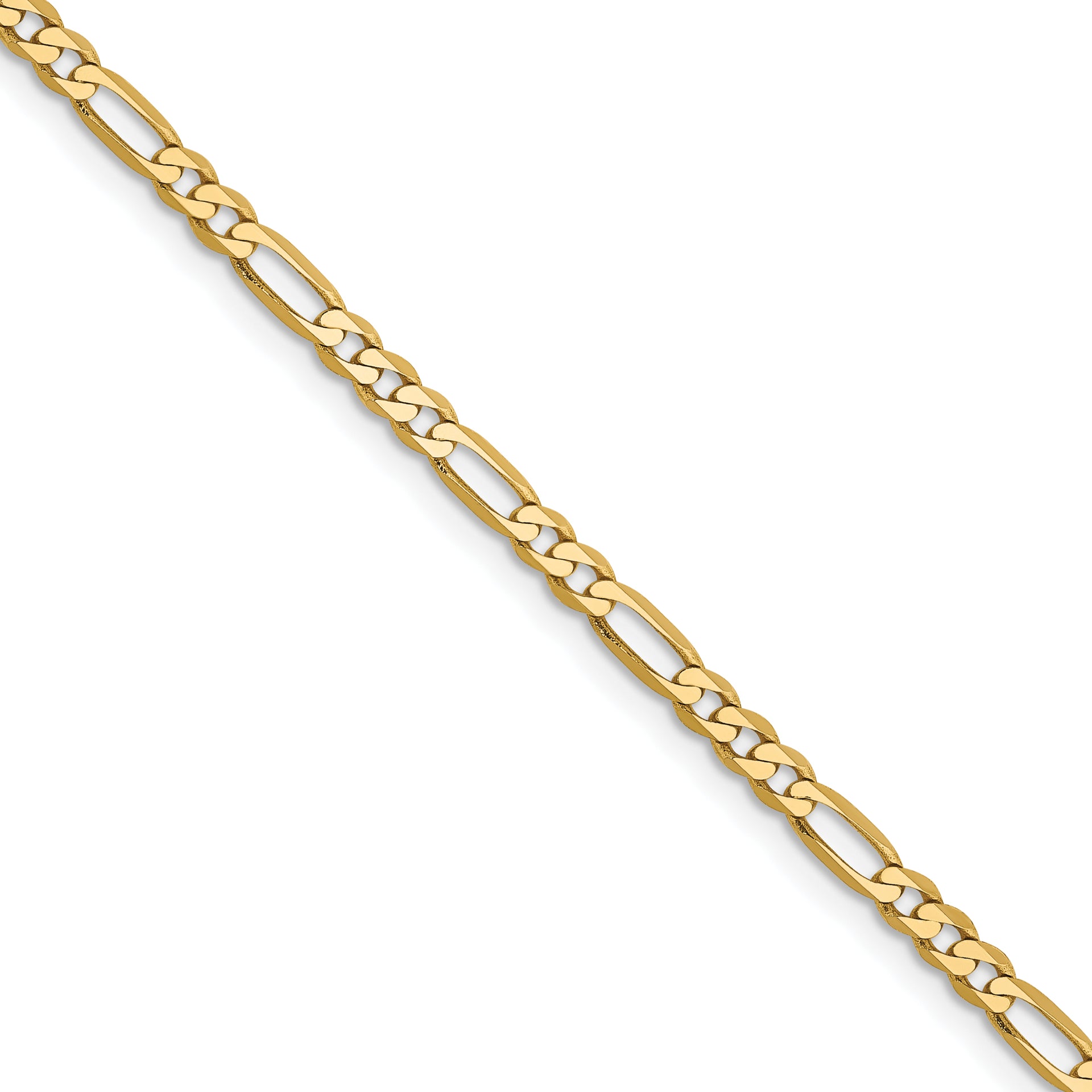 14k 2.75mm Flat Figaro Chain (100 inch Spool)