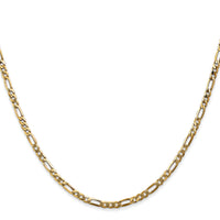 14k 2.75mm Flat Figaro Chain