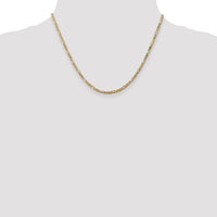 14k 2.75mm Flat Figaro Chain