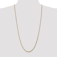 14k 2.75mm Flat Figaro Chain