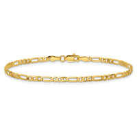 14k 2.75mm Flat Figaro Chain