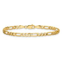 14k 4mm Flat Figaro Chain