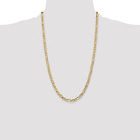14k 4.75mm Flat Figaro Chain
