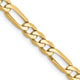 14k 4.75mm Flat Figaro Chain