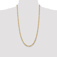14k 4.75mm Flat Figaro Chain