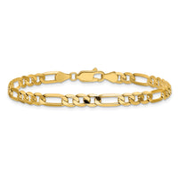 14k 4.75mm Flat Figaro Chain