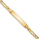 14k Figaro ID Bracelet
