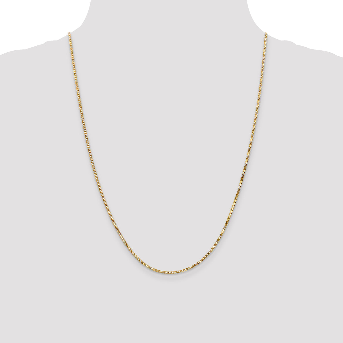 14k 1.9mm Flat Wheat Chain