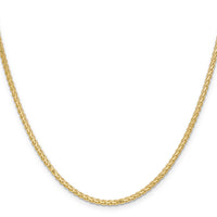 14k 2.3mm Flat Wheat Chain