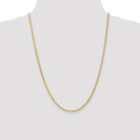 14k 2.3mm Flat Wheat Chain