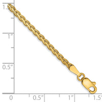 14k 2.3mm Flat Wheat Chain