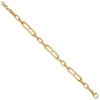 14K Fancy Link Bracelet