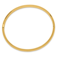 14k 4/16 Oversize High Polished Hinged Bangle Bracelet