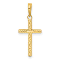 14k Polished Cross Pendant