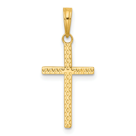 14k Polished Cross Pendant