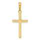 14k Polished Cross Pendant
