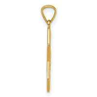 14k Polished and D/C Star Of David Religious Pendant