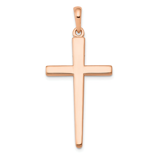 14k Rose Gold Cross Pendant