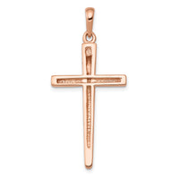 14k Rose Gold Cross Pendant