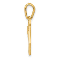 14k Filigree Chai Pendant