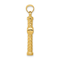 14k Reversible Diamond-cut Cross Pendant