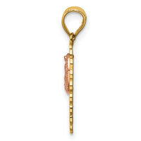 14k Two-tone 15 Guadalupe Pendant