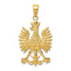 14k Phoenix Mythological Bird Charm